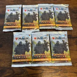 🔥 MTG Dominaria United Draft Booster Packs - Lot of 7 Factory Sealed Packs DMU - Image 1