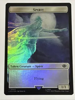 MTG Lord of the Rings Spirit/Food Token Foil 0003/0010 NM - Image 1
