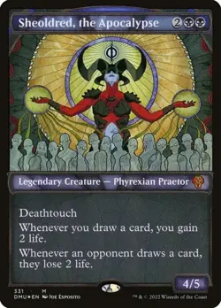 Sheoldred, the Apocalypse - Textured Foil Showcase Dominaria United NM MTG - Image 1
