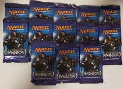 LOT OF 13 MTG: Magic the Gathering TCG Return to Ravnica Booster Packs Sealed #3 - Image 1
