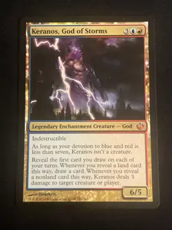 1x Keranos, God of Storms (151) Journey Into Nyx LP MTG Magic the Gathering x1 - Image 1