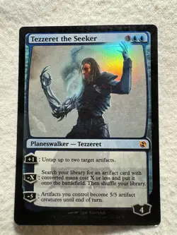 MTG - Tezzeret the Seeker - Duel Decks: Elspeth vs. Tezzeret - Foil - Free Ship! - Image 1