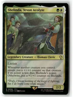 Shelinda, Yevon Acolyte (Surge Foil) Commander: Final Fantasy Foil MAGIC MTG NM - Image 1