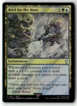 Bred for the Hunt (Surge Foil) Commander: Final Fantasy Foil MAGIC MTG NM - Image 1