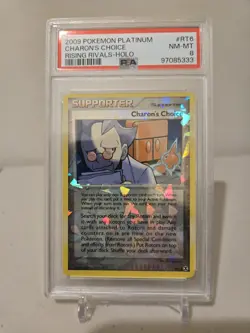 Pokemon Charon's Choice Cracked Ice Holo Rising Rivals Rotom Subset RT6 PSA 8 - Image 1