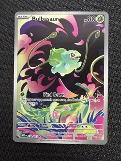 2025 Pokemon Mega Evolution Bulbasaur Stamped Promo 133/132 - NOT SEALED - Image 1
