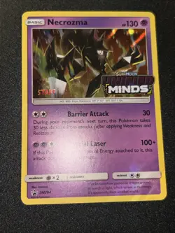 Pokemon Staff Necrozma Holo Prerelease Promo Unified Minds SM204 NM/M Staff! - Image 2
