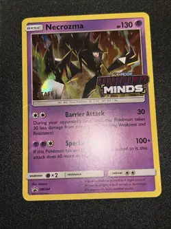 Pokemon Staff Necrozma Holo Prerelease Promo Unified Minds SM204 NM/M Staff! - Image 3
