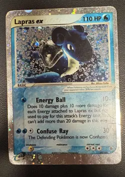 Lapras ex 99/109 Ruby and Sapphire Holo Ultra Rare Pokemon TCG Nintendo 151 - Image 1