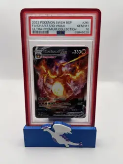 2022 Pokemon Charizard VMAX SWSH #261 Full Art UPC Black Star PSA 10 Gem Mint - Image 1