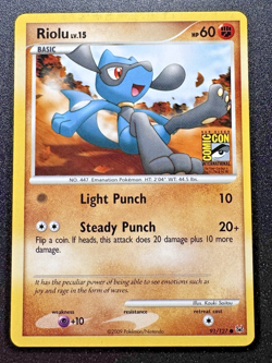 2009 SDCC Riolu 91/127 Platinum Comic-Con Exclusive Promo Pokemon Card Rare MP - Image 1