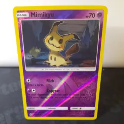 Pokemon TCG Mimikyu 58/145 Sm Guardians Rising Reverse Holo Rare LP - Image 1