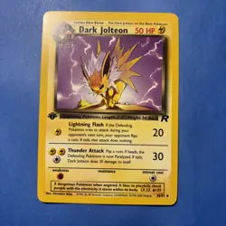Pokemon TCG- Dark Jolteon 38/82 Team Rocket - 1st Edition - Vintage WOTC - Image 1