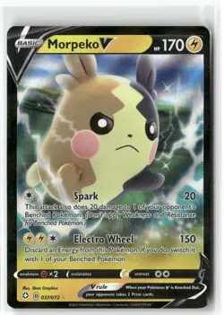 Morpeko V, Pokemon SWSH01: Sword & Shield Base Set Ultra Rare, 079/202 NM - Image 1