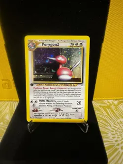 Pokemon TCG Porygon2 Neo Revelation 12/64 Holo 1st Edition Holo Rare - Image 1