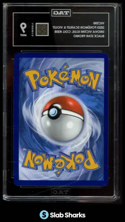 2025 POKEMON SVP EN BLACK STAR PROMOS #208 VICTINI ILLUSTRATION COLLECTION TAG 9 - Image 2