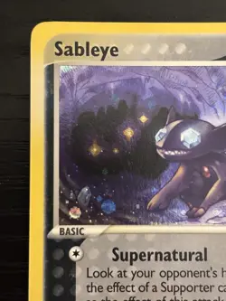 2003 Pokemon TCG - Sableye EX Sandstorm Holo w/ SWIRL 10/100 - LP/NM - Image 3