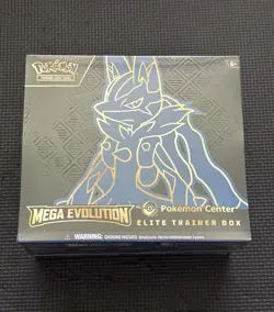 Pokemon Center Elite Trainer Box ETB Mega Evolution Lucario BRAND NEW SEALED - Image 1