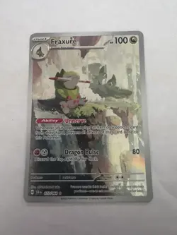 Pokemon TCG Fraxure 077/064 Shrouded Fable Illustration - Image 1
