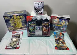 Pokemon TCG Lot of 6 Items as Pictured from Scarlet & Violet and Mega Evolution. - Image 1