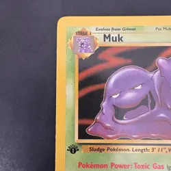 Pokemon Vintage 1st Edition Non-Holo Rare Muk Fossil 28/62 WotC 1999 - Image 2