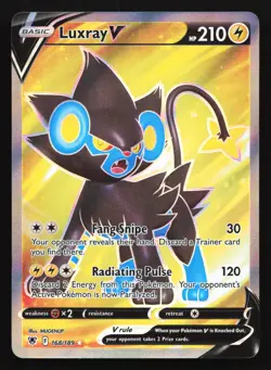 Pokemon Luxray V 168/189 Astral Radiance Ultra Rare Full Art Holo LP - Image 1