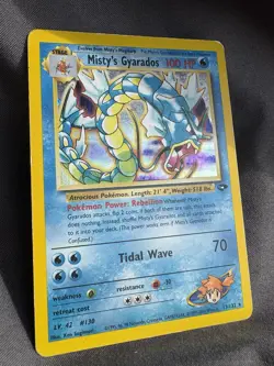 2000 Pokemon TCG GymChallenge Misty's Gyarados Holo Rare - Wizards Of The Coast - Image 3