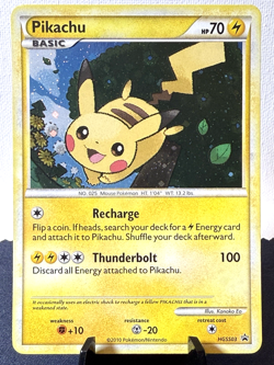 Pokemon TCG: 2010 HGSS Black Star Promo Pikachu HGSS03 NM - Image 1