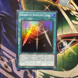 Yugioh! Swords of Revealing Light LOB-EN101 Super Rare Unlimited NM - Image 1