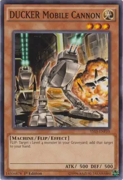 Yugioh! MP DUCKER Mobile Cannon -YS15-ENF10 - Common - 1st Edition Moderately Pl - Image 1