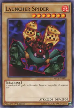 Yugioh! MP Launcher Spider - MIL1-EN030 - Common - 1st Edition Moderately Played - Image 1