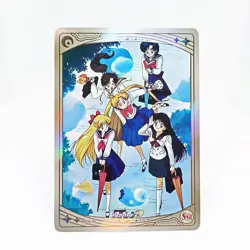 Sailor Moon Usagi Makoto Rei Ami SSR Waifu Holo Anime Collectible Trading Card - Image 1