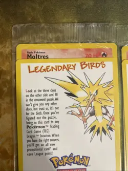 Moltres Legendary Birds Promo Black Star Pokemon Card Brand New Sealed - Image 3
