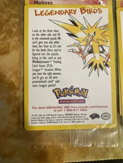Moltres Legendary Birds Promo Black Star Pokemon Card Brand New Sealed - Image 4