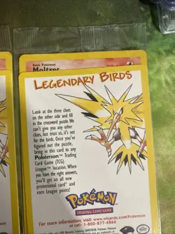 Moltres Legendary Birds Promo Black Star Pokemon Card Brand New Sealed - Image 5