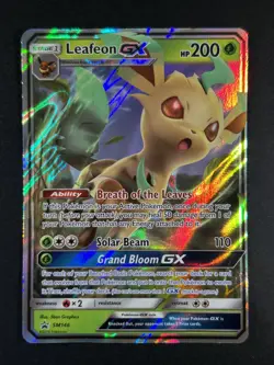 Leafeon GX SM146 Black Star Promo Set ULTRA RARE Pokemon Card - Image 1