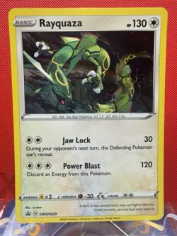 Rayquaza #SWSH029 Cosmos Holo Sword & Shield Promo Cards NM - Image 1