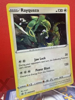 Rayquaza #SWSH029 Cosmos Holo Sword & Shield Promo Cards NM - Image 2