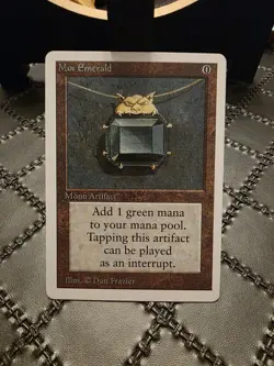 *P R 0 X Y* Mtg Magic The Gathering Mox Emerald Trading Card *P R 0 X Y* - Image 1