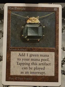 *P R 0 X Y* Mtg Magic The Gathering Mox Emerald Trading Card *P R 0 X Y* - Image 2
