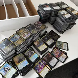 2500 MTG MAGIC THE GATHERING RARES + 1000 MYTHICS INC THICK CARDS BULK JOB LOT - Image 1