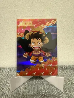 Luffy #31 One Piece Panini Treasure Box Card Collection Parallel Chibi Rare Foil - Image 1