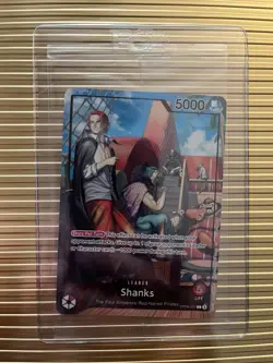 One Piece Shanks Leader PSA Promo Card Exclusive OP09-001 Sealed - Image 1