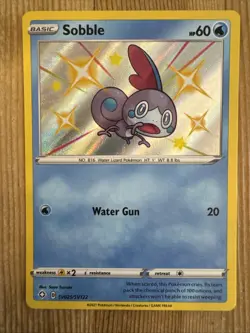 Sobble - SV025/SV122 - Pokemon Shining Fates Sword Shield Shiny Rare Card NM - Image 1