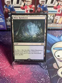MTG Misty Rainforest Modern Horizons 2 Magic the Gathering Card NM - Image 1