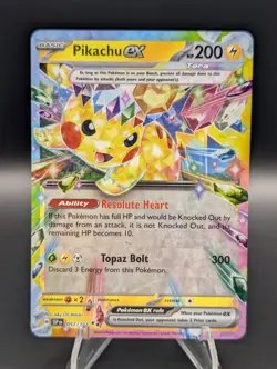Pokemon TCG Surging Sparks Pikachu EX 057/191 Double Rare Card NM Condition - Image 1