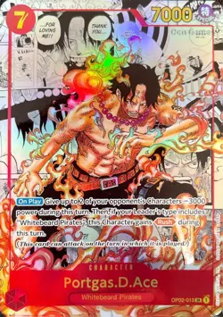 OP02-013 Portgas.D.Ace (Manga PRB) ONE PIECE Card TCG NM English - Image 1