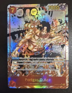 OP02-013 Portgas.D.Ace (Manga PRB) ONE PIECE Card TCG NM English - Image 2