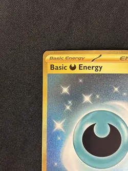 Basic Darkness Energy 098/064 Shrouded Fable Holo Gold Hyper Rare Pokemon Card - Image 2