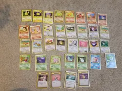 Lot Of 35 Vintage Japanese Pokemon Cards - Image 1